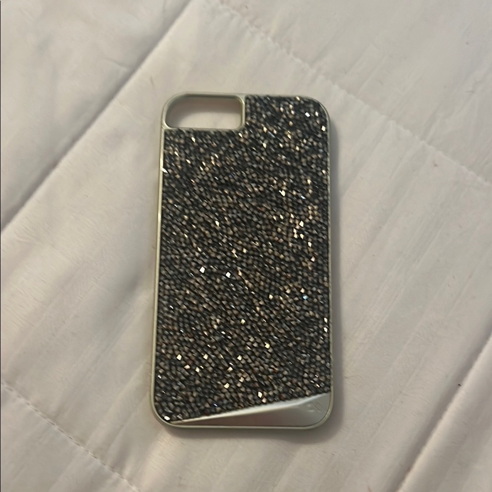 Glittery Black Phone Case
